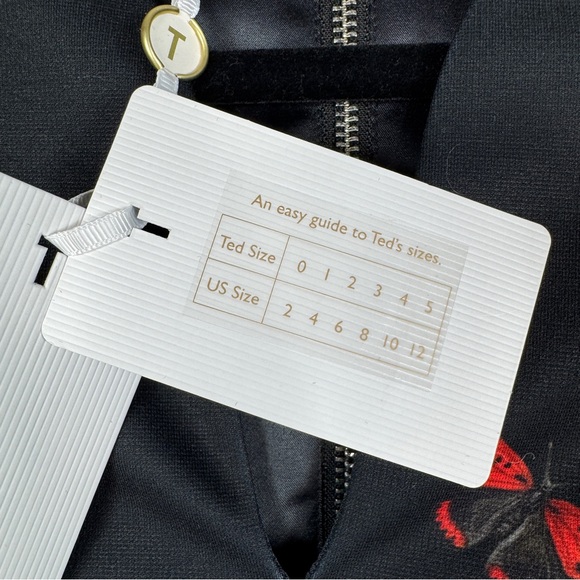 TED BAKER Niliano Narrnia Bodycon Dress - Sz 1 - Picture 12 of 16